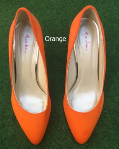 Färberei Holtmann Wittingen - Schuhe färben - Orange